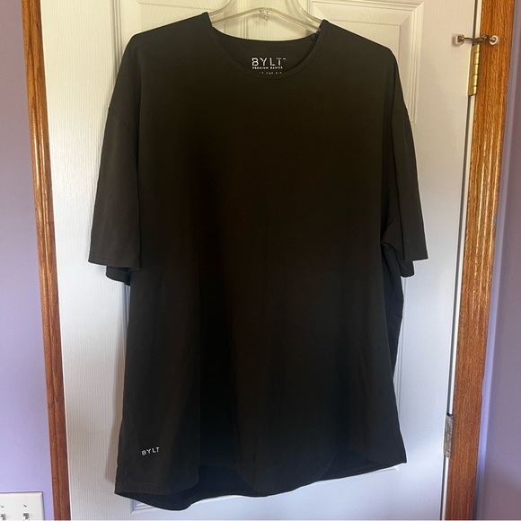 BYLT Basics Other - BYLT Premium Basics Drop Cut Short Sleeve Dark Green T-Shirt Men’s XXXL 3XL EUC